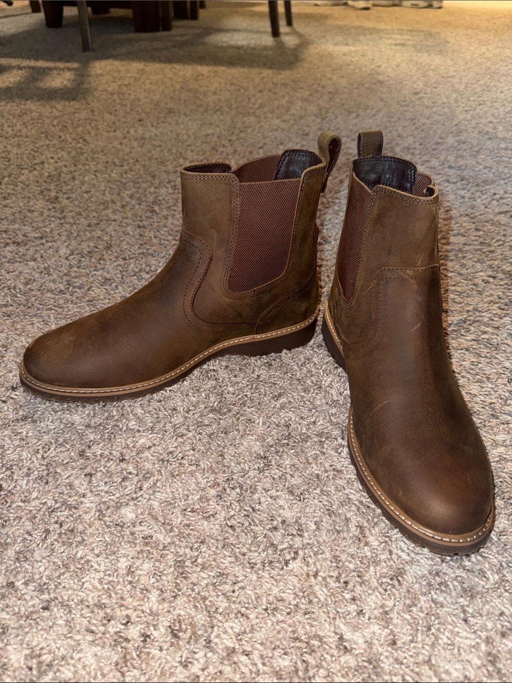 NWT faux leather ankle boot